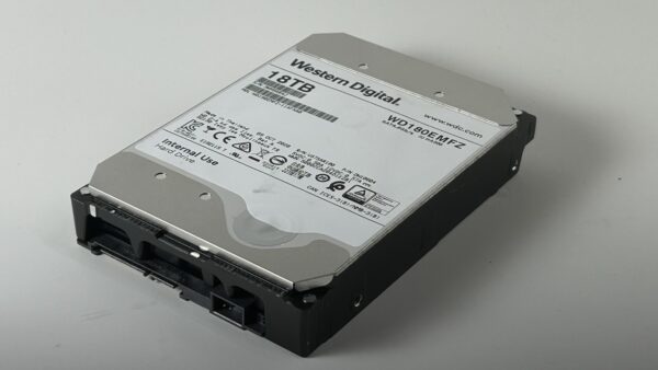 18TB Western Digital SATA hard drive with warranty (renewed)