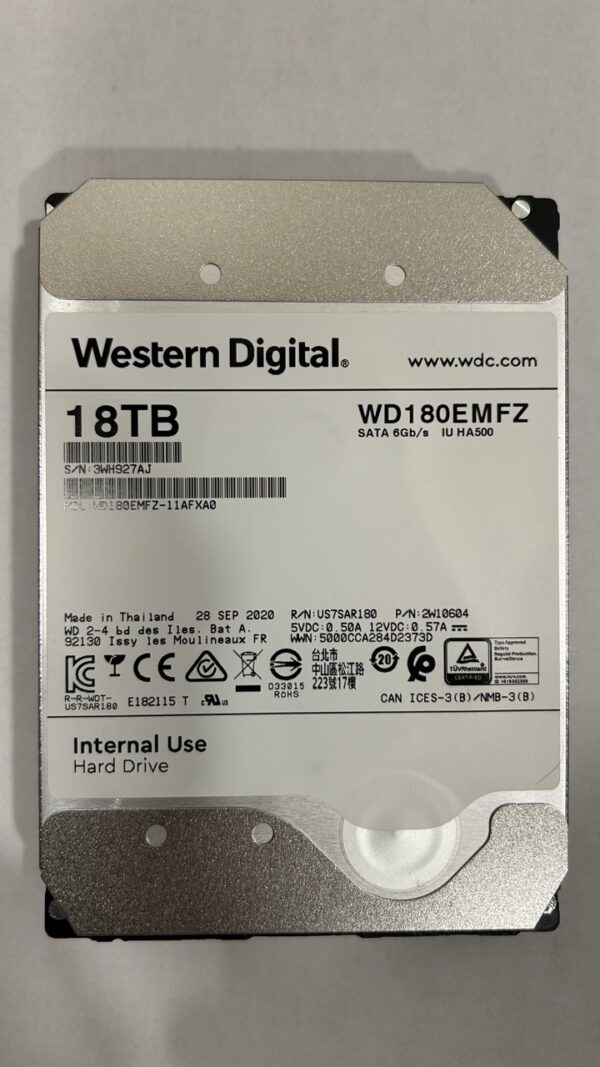 WD 18TB SATA WD180EMFZ